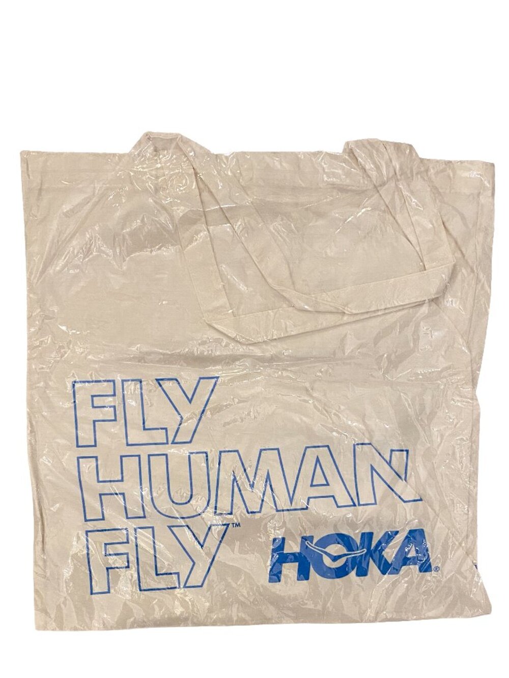 New HOKA Fly Human Reusable Cloth Canvas Tote Bag for Running Shoes, Gym, Unisex